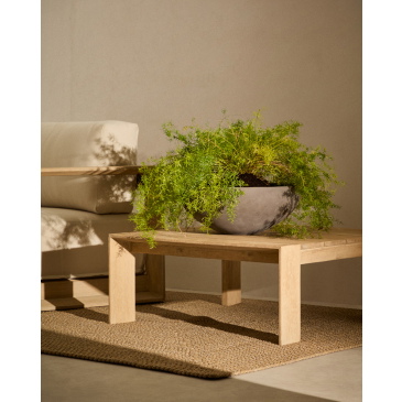 Kave Home Bloempot Nura Donkergrijs Set van 2