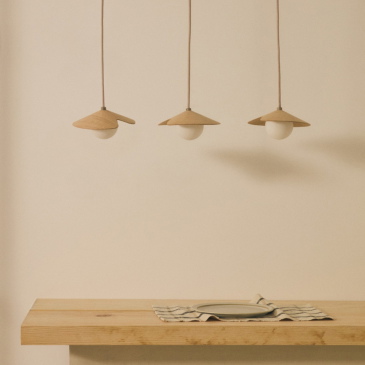 Kave Home Hanglamp Wilara Naturel 3-Lichts