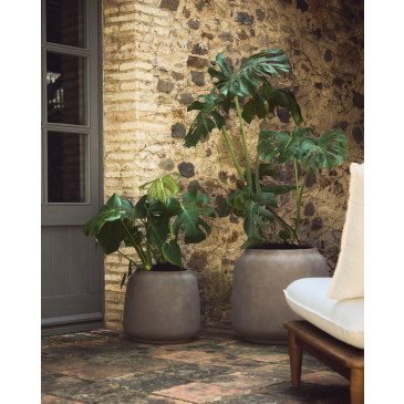 Kave Home Bloempot Lira Terracotta-Effect Ø53cm