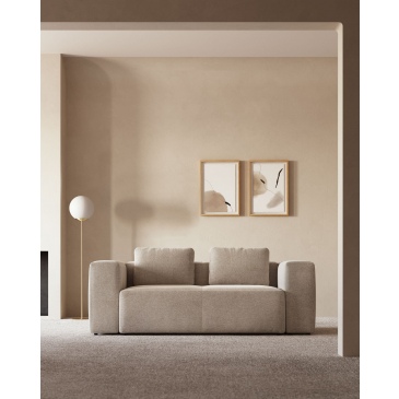 Kave Home 2-zitsbank Blok Beige Ecru 210cm