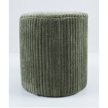 Poef Ribbed Groen - Giga Living