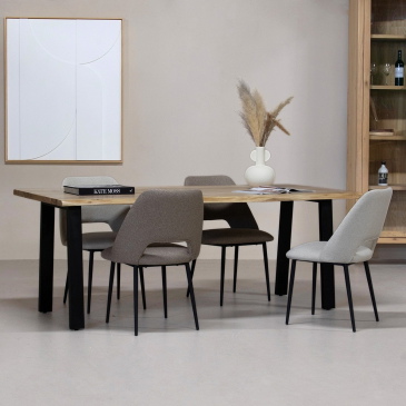 Boomstamtafel Lars 160cm Acaciahout - Giga Meubel