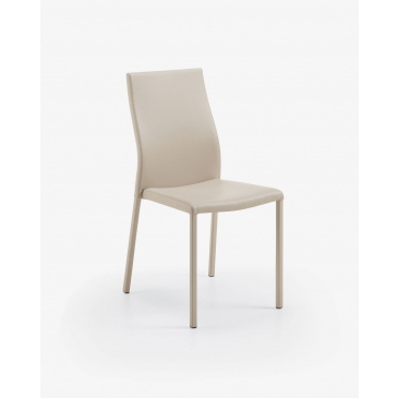 Kave Home Eetkamerstoel Abelle Kunstleer Beige