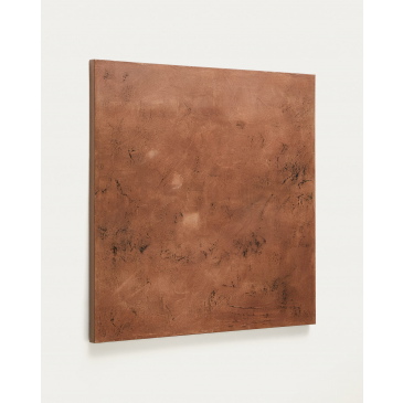 Kave Home Abstract Canvas Sabira Verweerd Koper 100x100cm