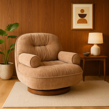 DÉJA Draaifauteuil Melbu Beige