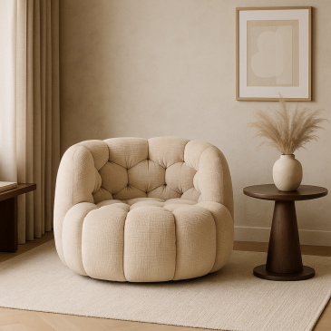 DÉJA Draaifauteuil Trones Beige