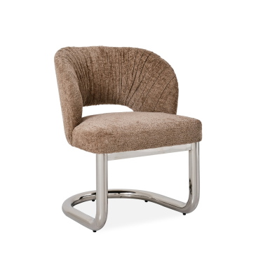 DÉJA Eetkamerstoel Dovre Taupe/Chrome