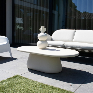 DÉJA Loungetafel Riva Beige 120cm Outdoor