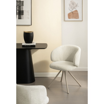 DÉJA Eetkamerstoel Sueca Beige Draaibaar