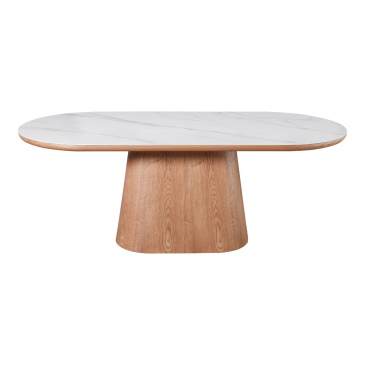 Eettafel Alba Naturel Keramisch 200cm Ovaal - Giga Meubel