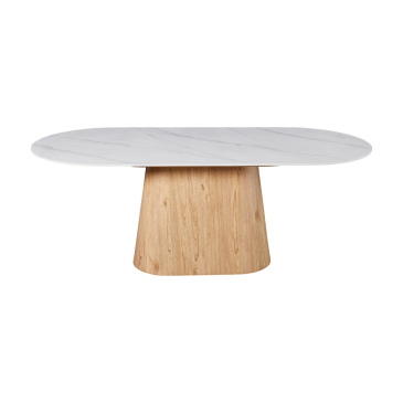 Eettafel Madia Naturel Keramisch 200cm Ovaal - Giga Meubel