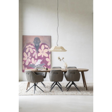Eleonora Eettafel Elijah 260x100cm Eiken Bruin