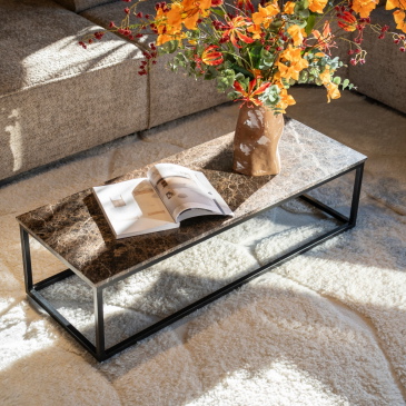 Eleonora Salontafel Rico Marmer Bruin 120cm