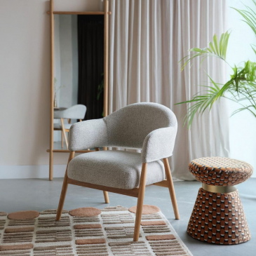 Fauteuil Indy Lichtgrijs - Giga Meubel