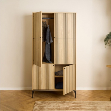 Kledingkast Muuto Naturel 100x200cm MDF - Giga Living