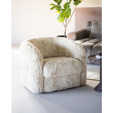 Fauteuil Fluffy Yeti Beige