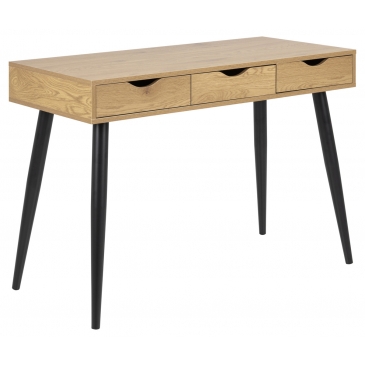 Bureau Nova MDF Naturel/Zwart - Giga Living