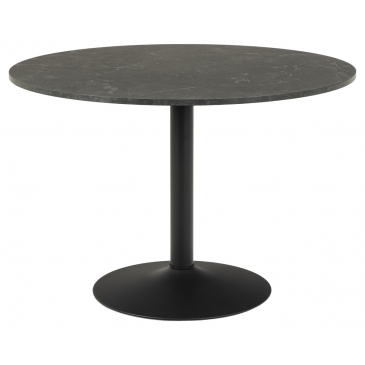 Eettafel Aurora Rond MDF Zwart Ø110cm - Giga Living