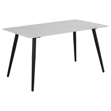 Eettafel Bandita Rechthoek Keramiek Wit 140cm - Giga Living