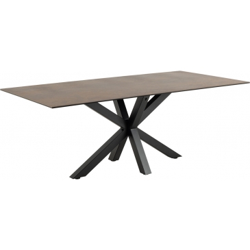 Eettafel Axel Rechthoek Keramiek Bruin 200cm - Giga Living