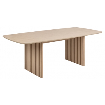 Eettafel Loeck Rechthoek MDF Lichtbruin 220cm - Giga Living