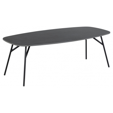 Salontafel Torrice Rechthoek Keramiek Zwart 120cm - Giga Living