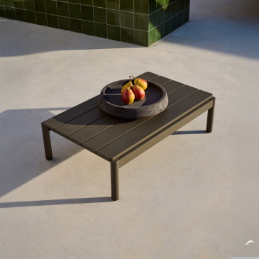 Kave Home Salontafel Sorells Groen Aluminium 52,4x91cm