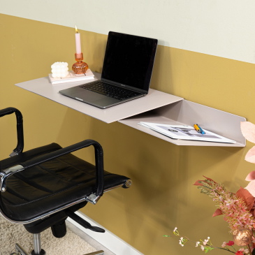 Spinder Design Zwevend Bureau Drift Silky Taupe