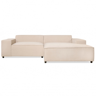 Hoekbank Lara Beige Rechts - Giga Meubel