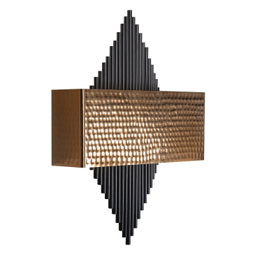Richmond Wandlamp Loua Zwart/Goud