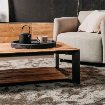 Tower Living Salontafel Pandora 135cm Bruin