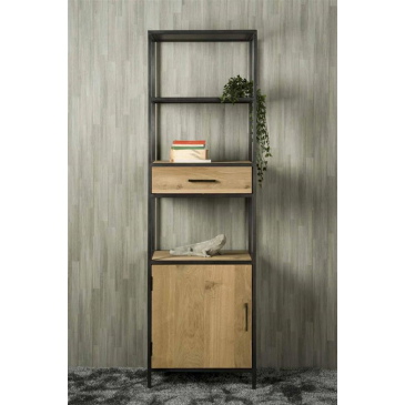 Tower Living Boekenkast Luna 60cm Bruin Links