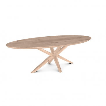 Eettafel Vero Ovaal Naturel Eiken 240x120cm - Giga Meubel