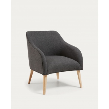 Kave Home Fauteuil Bobly Zwart