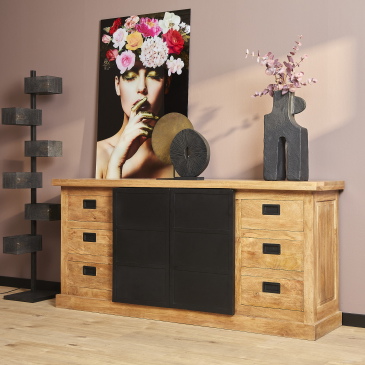 StarFurn Dressoir Nashville Mangohout 200cm