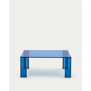 Kave Home Salontafel Adularia Blauw Gehard Glas 85x85cm