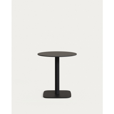 Kave Home Buitentafel Dina Zwart Rond Ø68x73cm