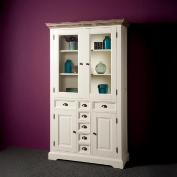 Tower Living Vitrinekast Fleur 115cm Wit