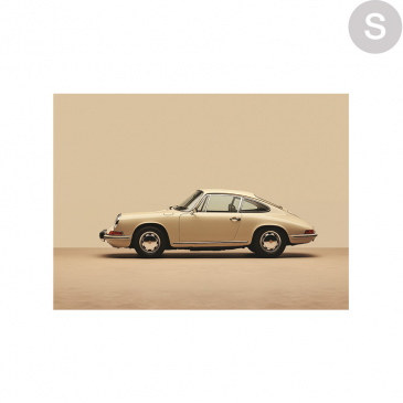 Urban Cotton Wandkleed Vintage Porsche Beige Small