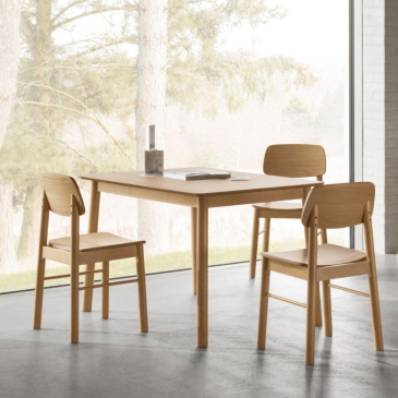 Eettafel Utzon Naturel 120cm MDF - Giga Living