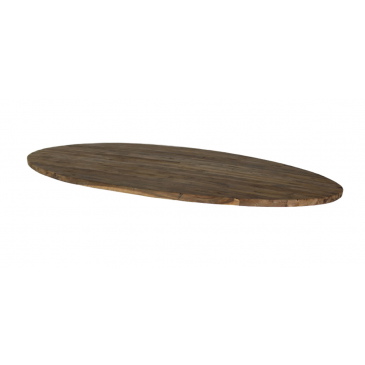 HSM Collection Tafelblad Teak Ovaal Bruin 180cm