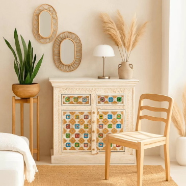 Kare Design Dressoir Bazar Wit 90cm