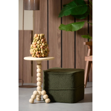Light & Living Bijzettafel Veglio Mat Naturel Ø35cm