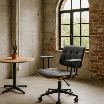Kare Design Bureaustoel Nelly Zwart