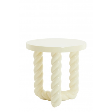 Light & Living Bijzettafel Vallejo Crème Ø46cm