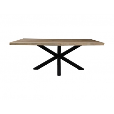 HSM Collection Eettafel Suar Naturel Spinpoot 260cm