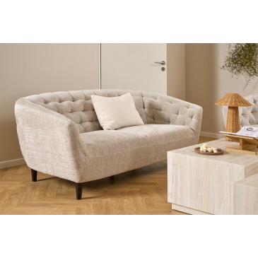 3-zits Bank Flora Beige Juto 191cm - Giga Living