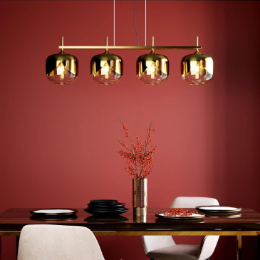 Kare Design Hanglamp Goblet Goud 4-Lichts