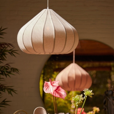 Light & Living Hanglamp Zubeda Linnen Naturel Ø60cm