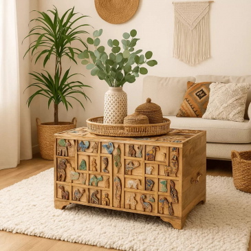 Kare Design Opbergkist Zoo 81x47cm